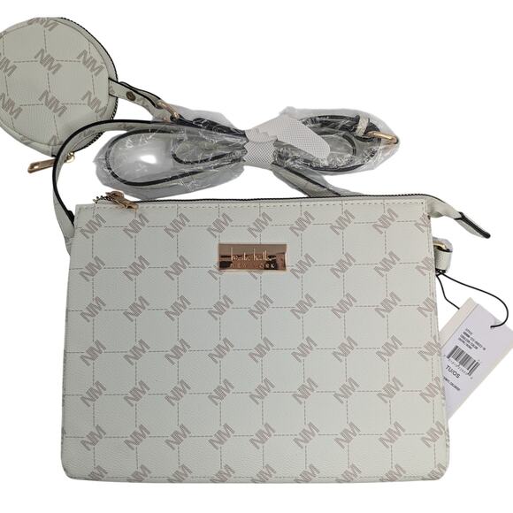 Nicole Miller Crossbody Shoulder Bag With Coin Purse - Picture 3 of 13